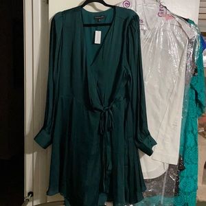 Banana Republic - Dark Green Wrap Dress